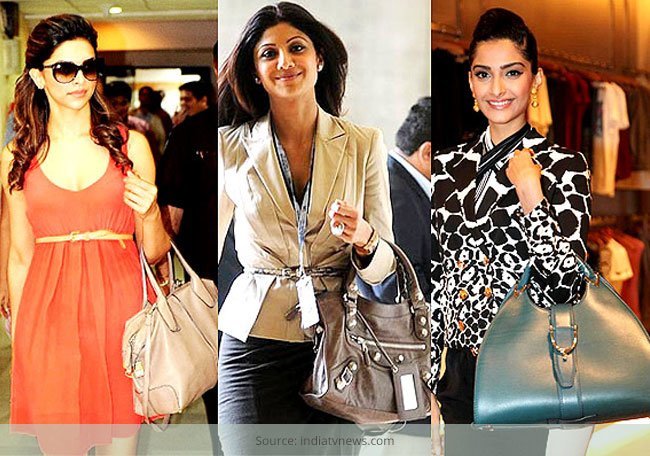 celebrities carrying fake designer bags