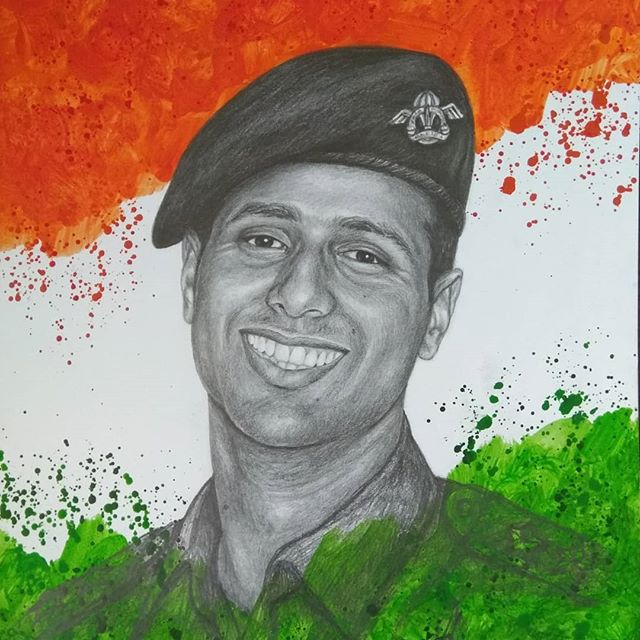 Captain Vikram Batra portrait work 🇮🇳 Art : @rohit_mahikshi Do follow up  and support for more Paid promotion available☑️ Reposted from… | Instagram
